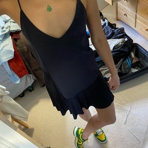 COS black sporty mini dress